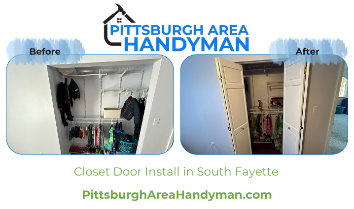 Closet Door Install in South Fayette
