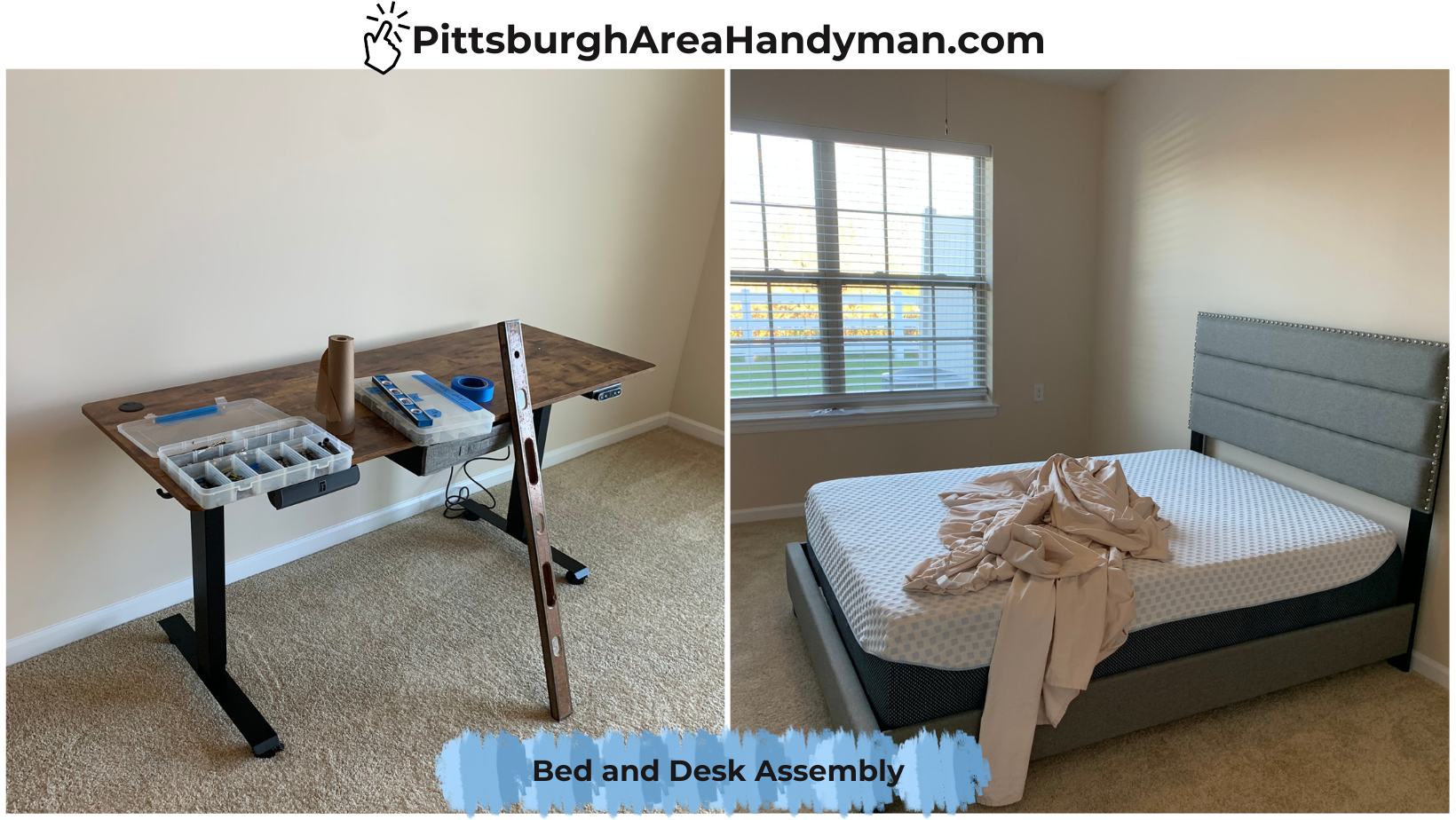 Bed and Desk Assembly in South Fayette