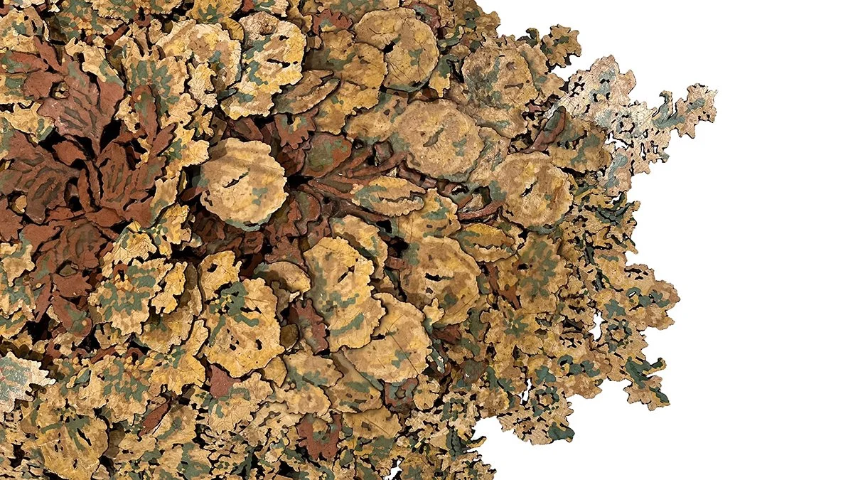 detail of floral laminate flooring bouquet
