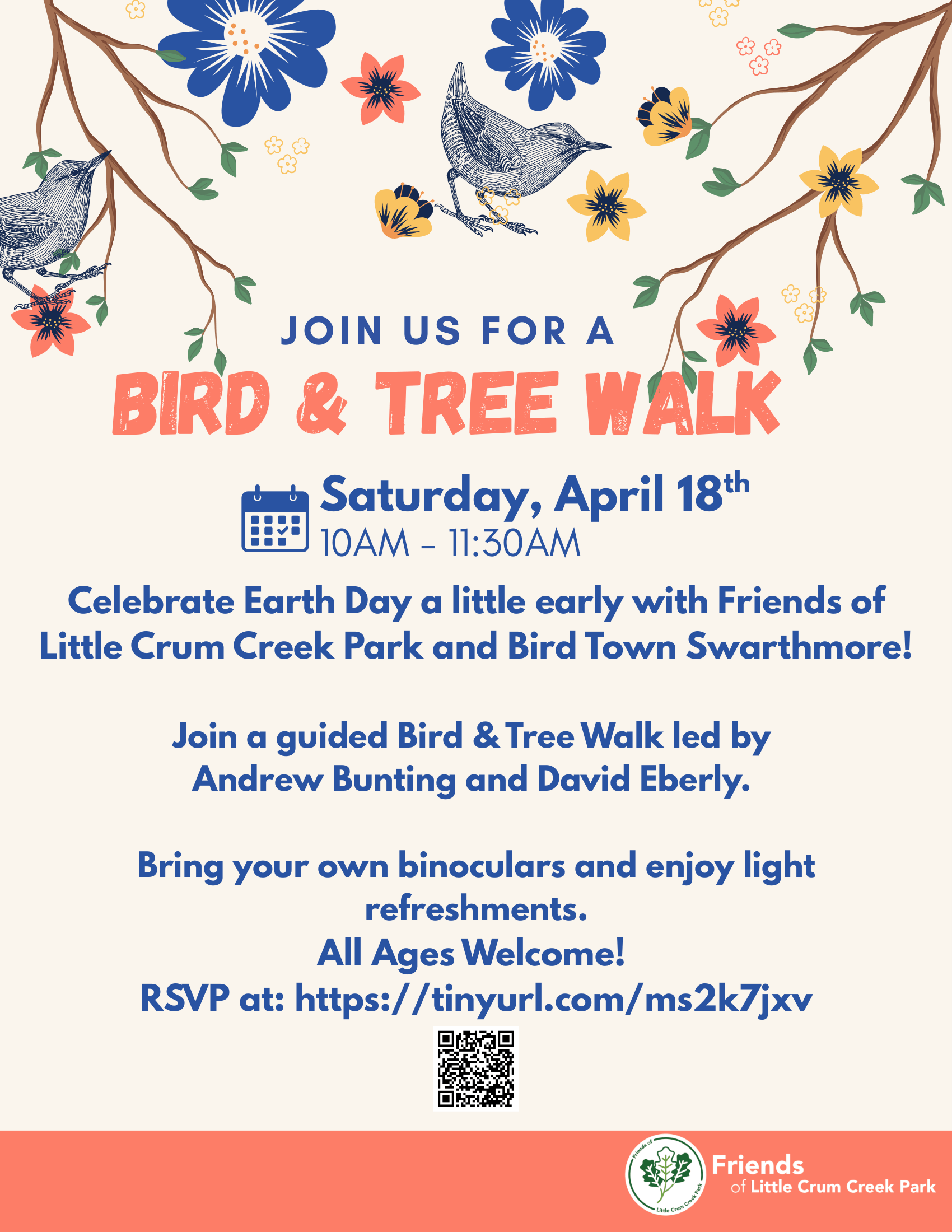 Bird & Tree Walk @ Little Crum Creek Park