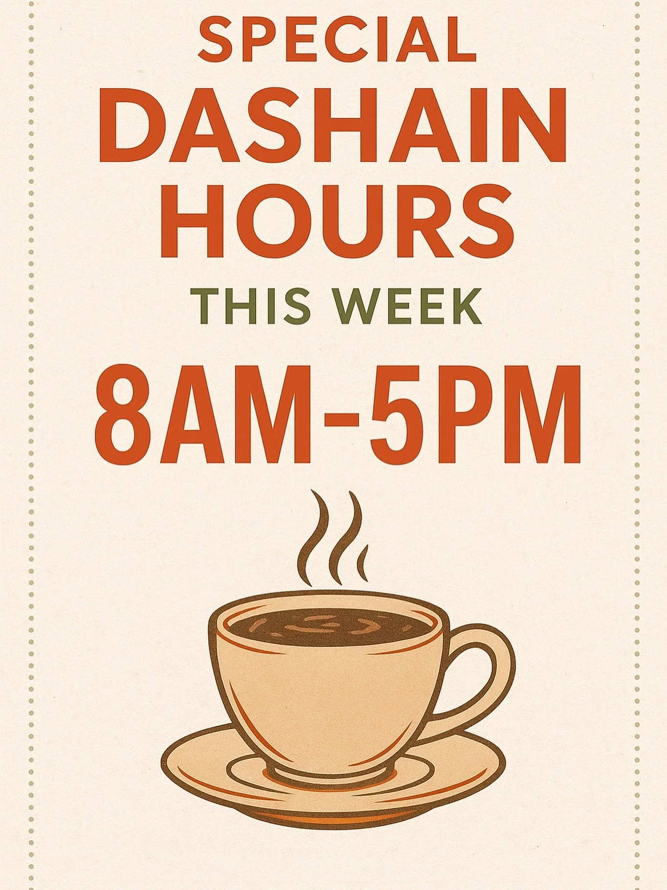 Yes, we're open this week with special Dashain hours from 8am-5pm! 🙌 We hope you stop by, say hello to our amazing team, and enjoy a refreshing drink or snack with your friends! 

#talamathicoffee #nepal #nepalicoffee #nepalicoffeeculture #fromnepal