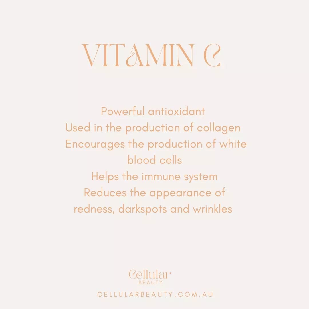 There is no better time to start taking a few steps towards strengthening your immune system. We think if cold and flu season, we think of Vitmain C but did you know that Vitamin C had so many more powerful abilities? 🍊🍋👏🏼

Supporting your system