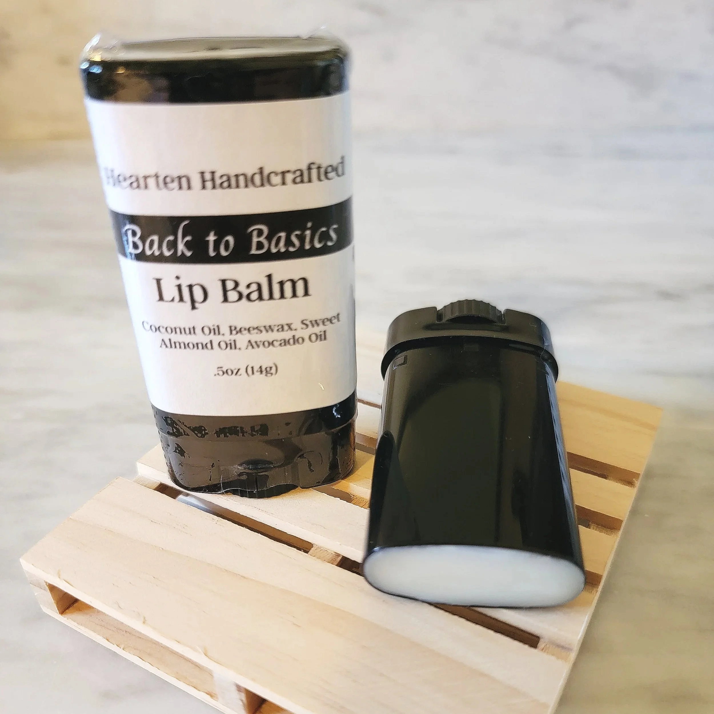 Back to Basics is our unscented, unflavored, lip balm.