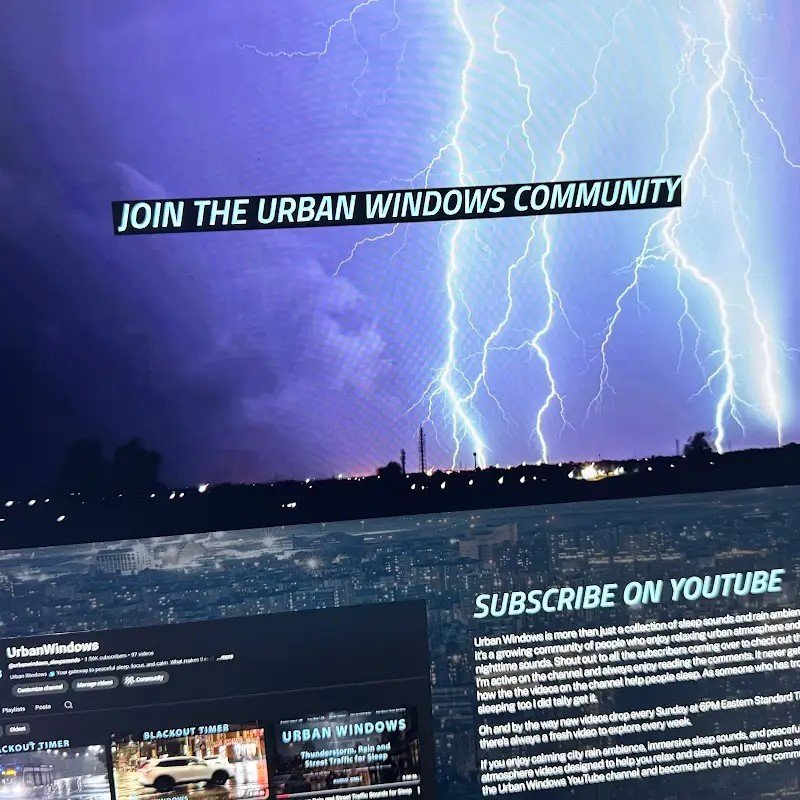 My Urban Windows channel is slowly growing. Maybe it's time for a webpage. . .