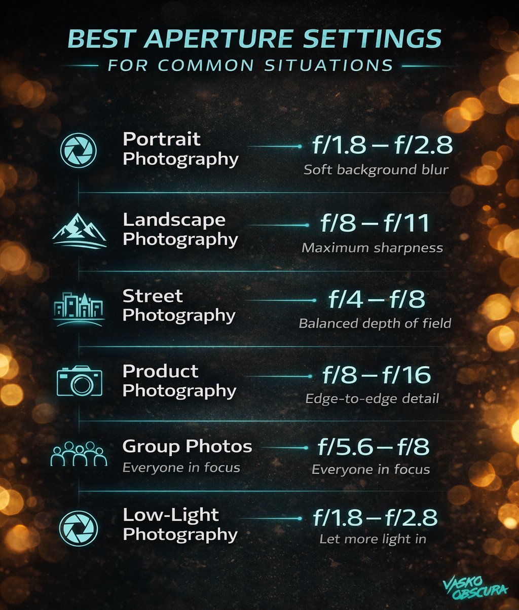 aperture setting guide for beginners
