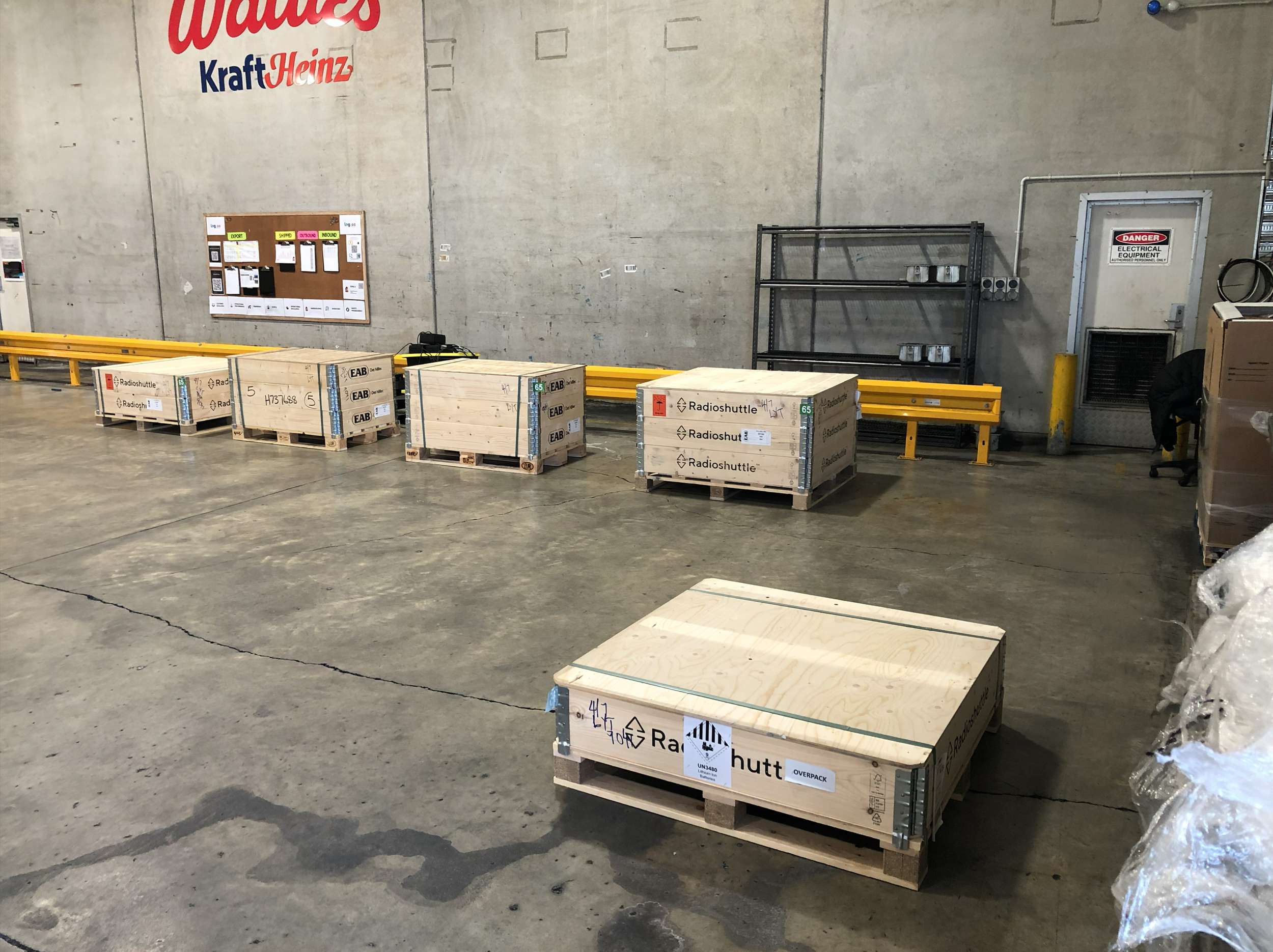 The Radioshuttles arrived on site
