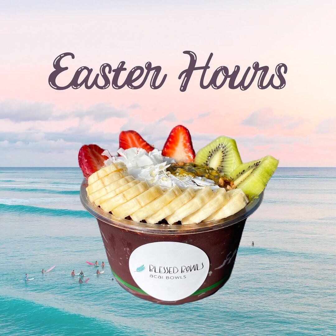 We want to stay open for you guys during Easter so you can get your a&ccedil;ai fix! 

Swipe to see our Easter hours (they are the same as our normal trading hours)! So yes, we will be open Sunday and Monday too 😍

#acai #easter #easterhours #acaibo