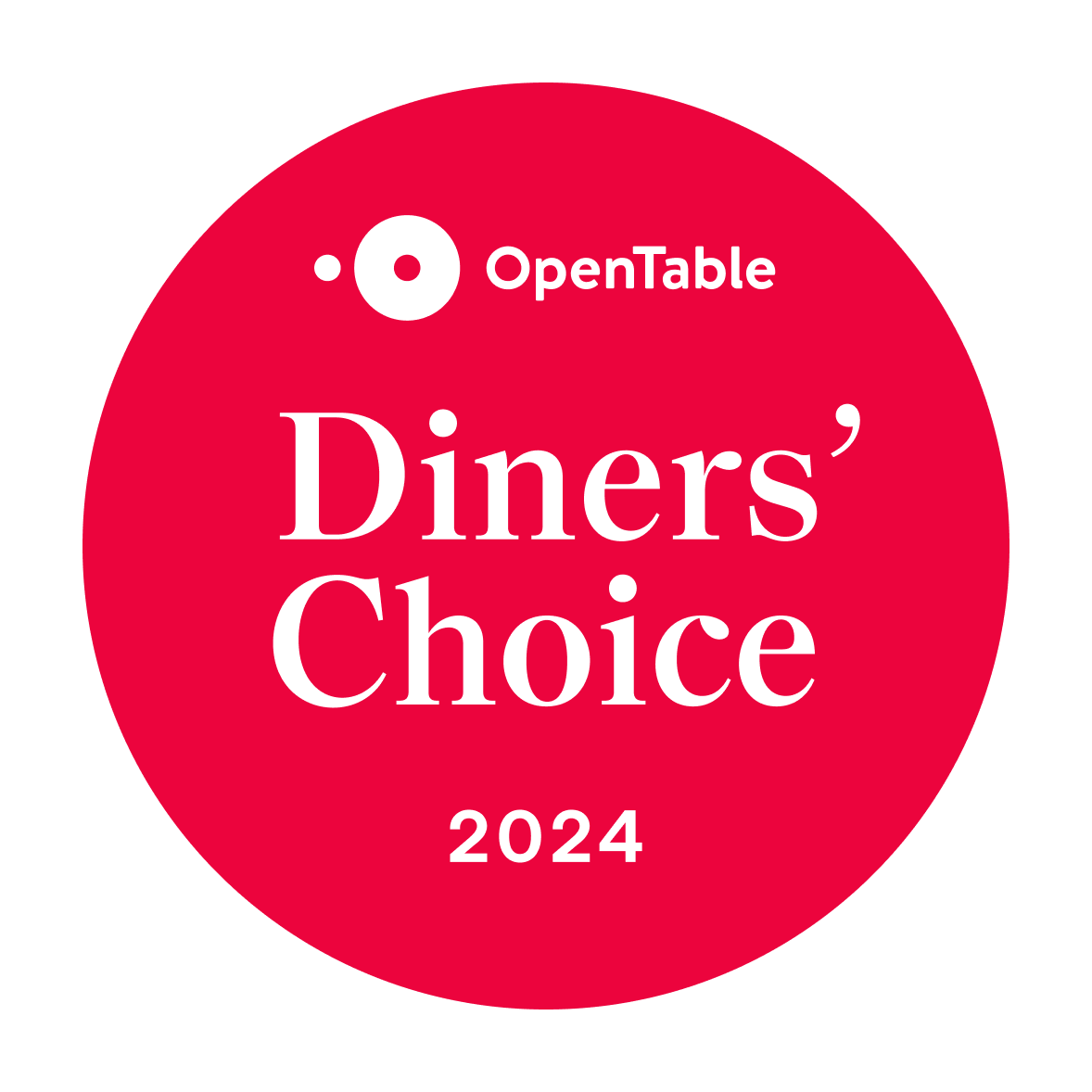 OpenTable “Diner’s Choice”
