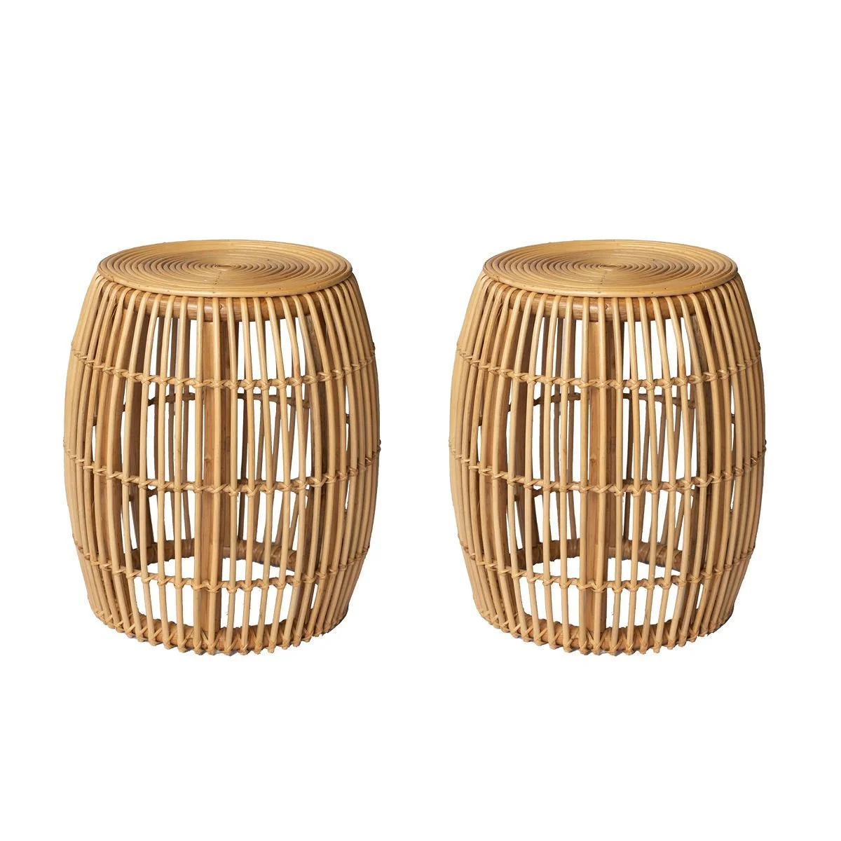 Rattan Side Table — Flock Events Event & Wedding Furniture Hire