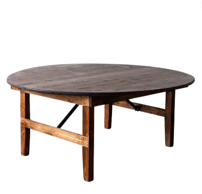Round Wooden Table