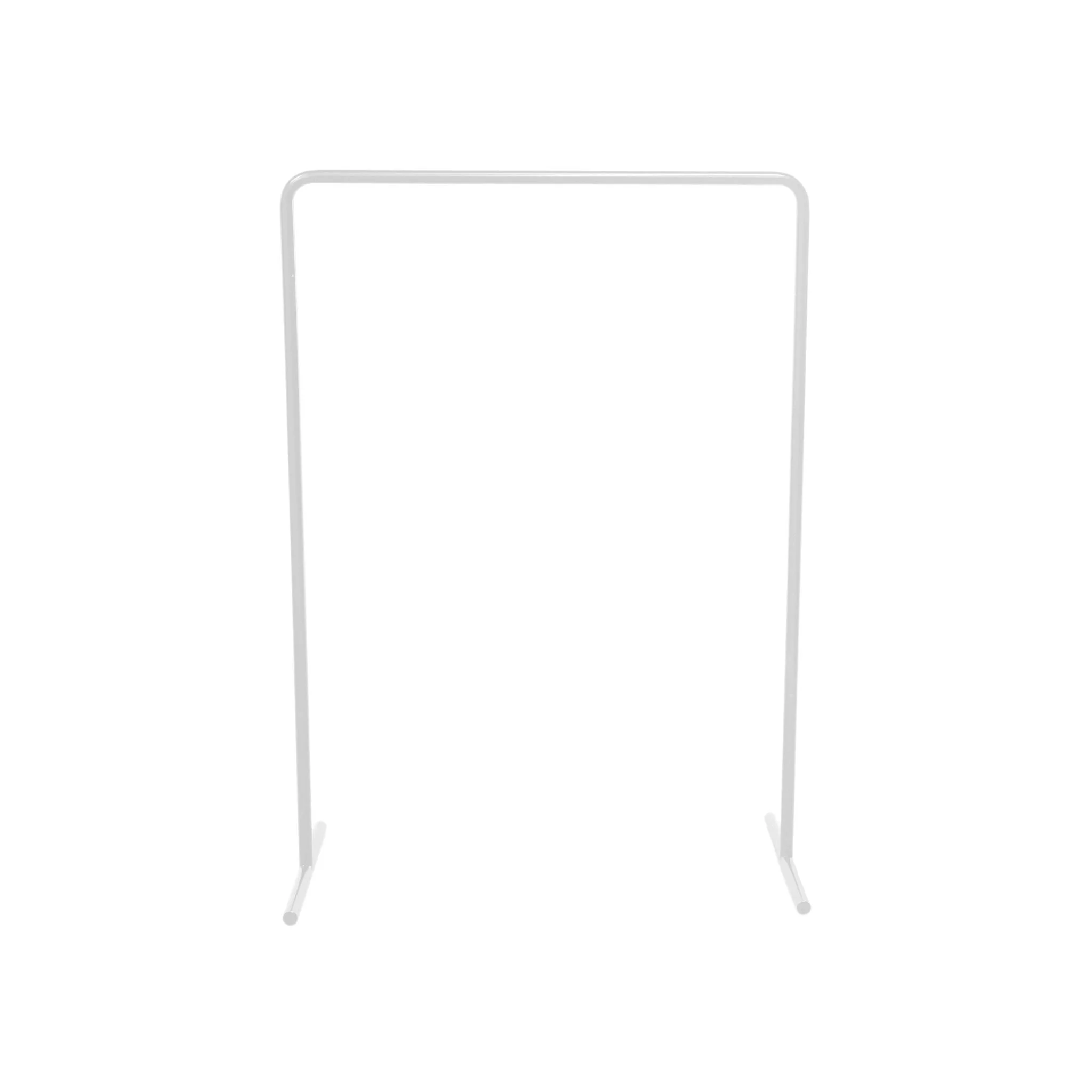 White Curved Corner Sign Holder Short