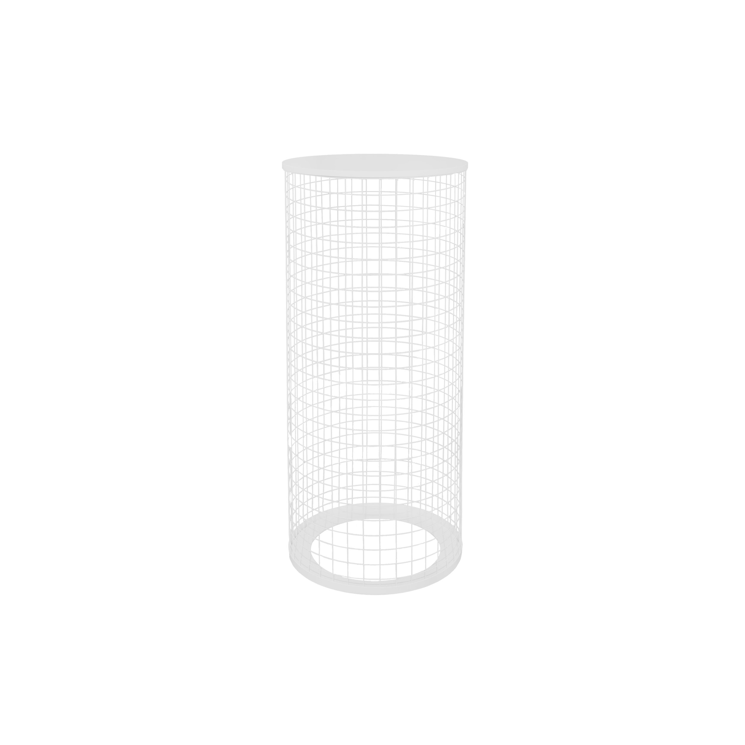 WHITE MESH PLINTH - MEDIUM