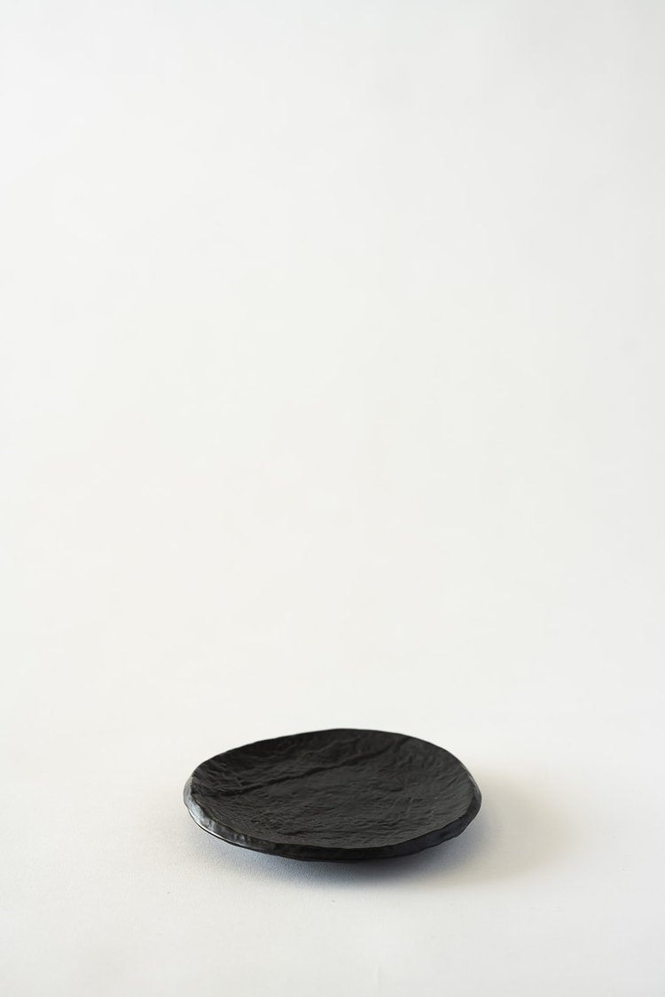 Marbled Black Side Plate