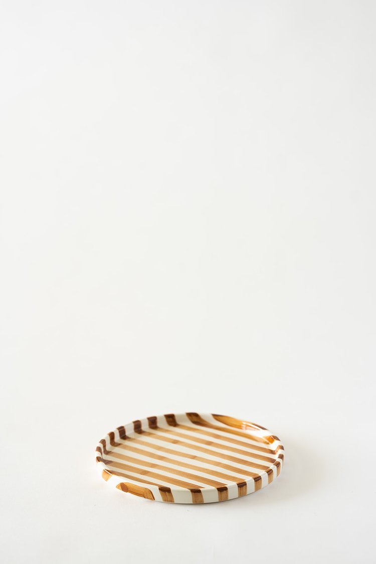 Retro Stripe Side Plate