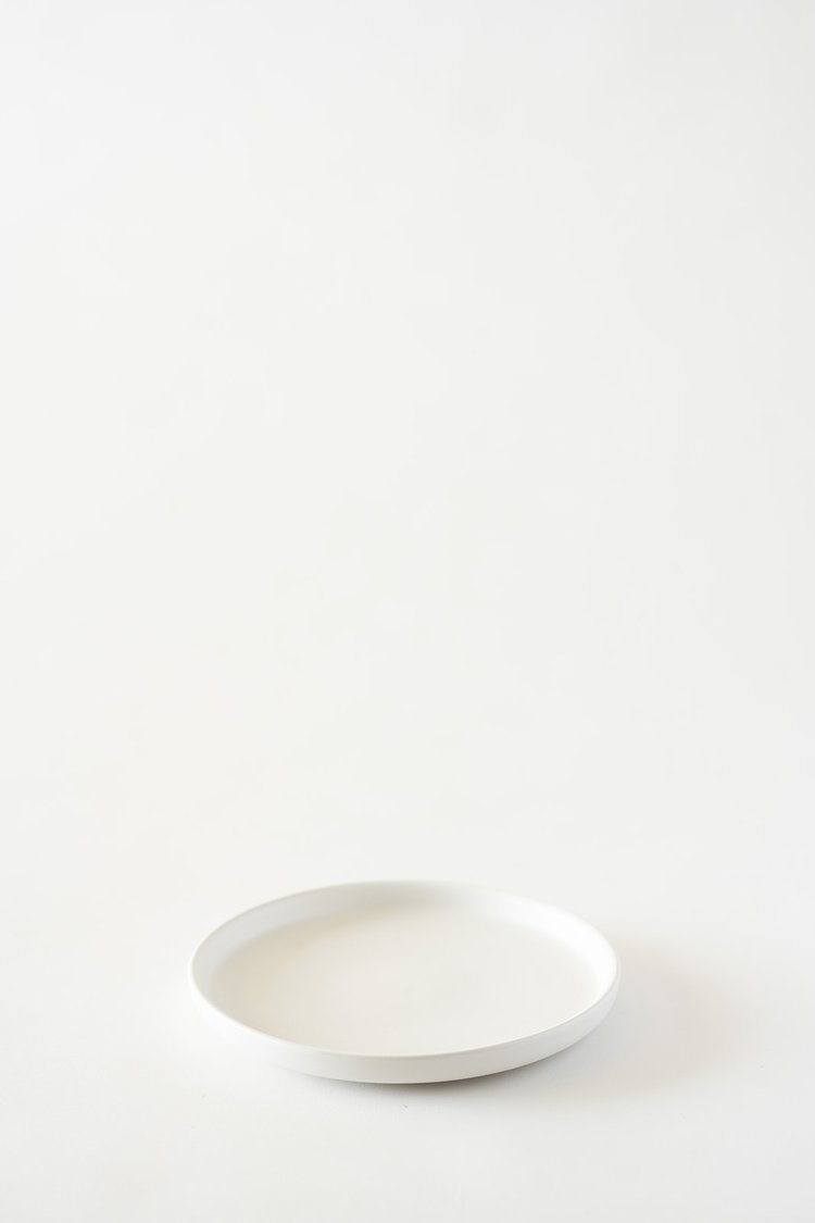 White Textured Entree Plate