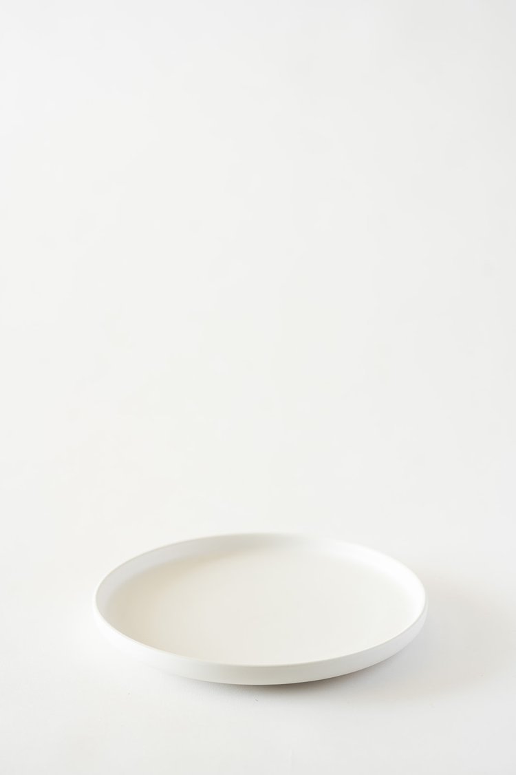 White Textured Main Plate