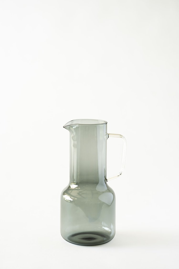 Charcoal Glass Water Jug