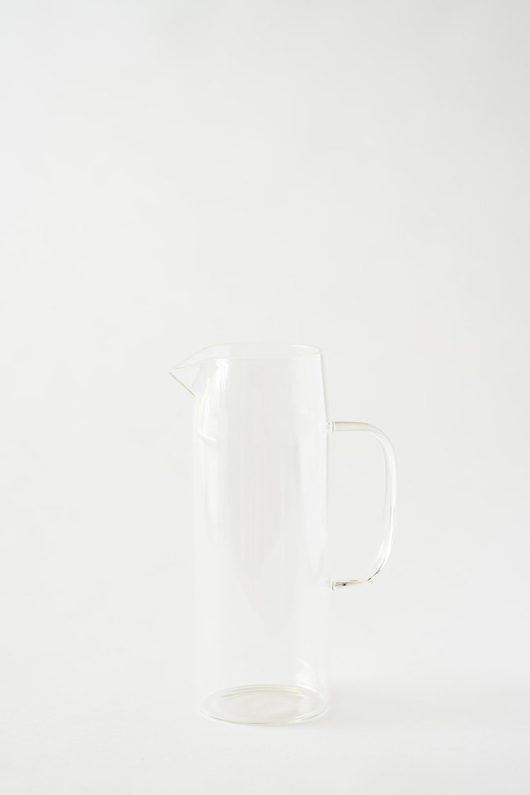 Clear Glass Water Jug