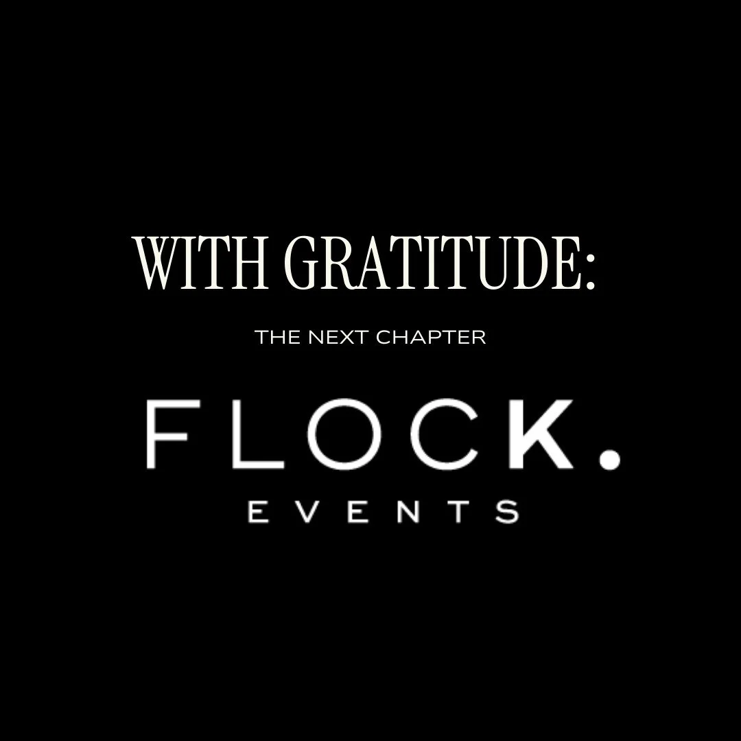 After seven wonderful years of celebrating life&rsquo;s biggest moments with you, we are thrilled to announce that we are passing on the curation of &ldquo;the art of gathering&rdquo; to David &amp; Erin Isaacs.

When we started Flock back in 2018, s