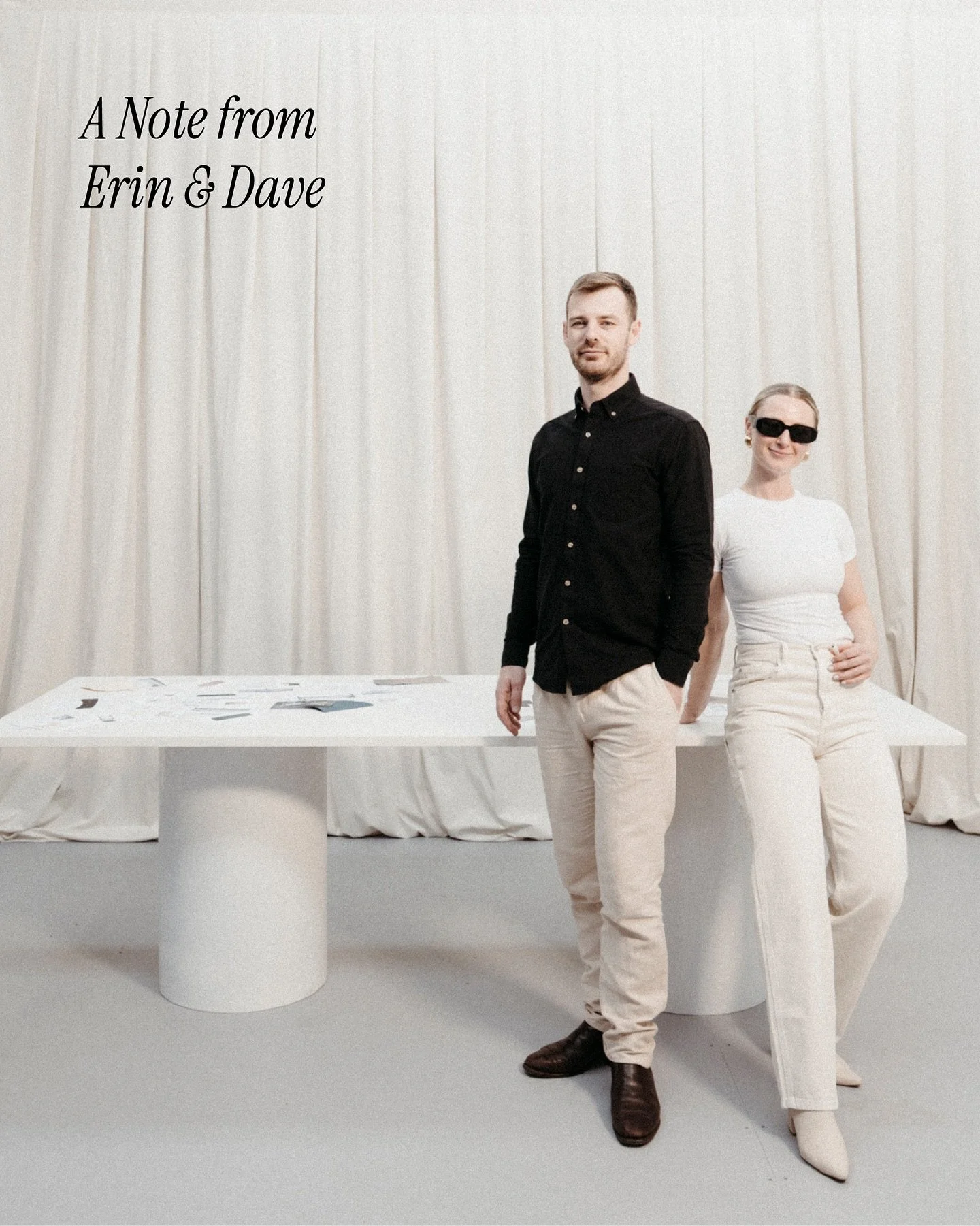 A note from Erin &amp; Dave.

#eventstyling #furniturehire #eventplanning #eventcoordination #flockeventsnz