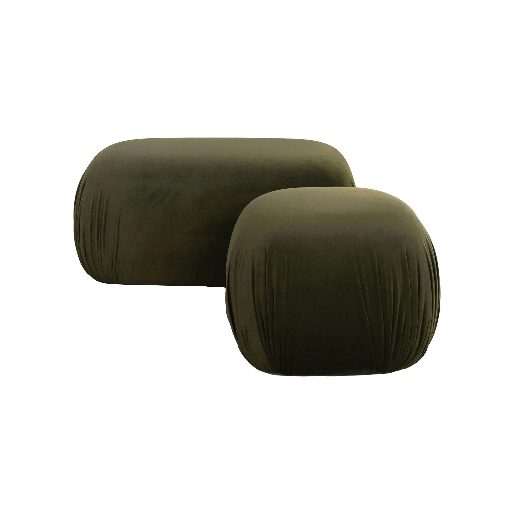 Con Ottoman | Olive Velvet
