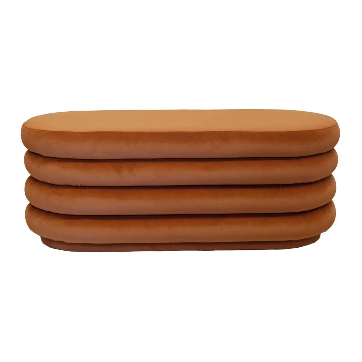 Rust Ottoman (Oval)