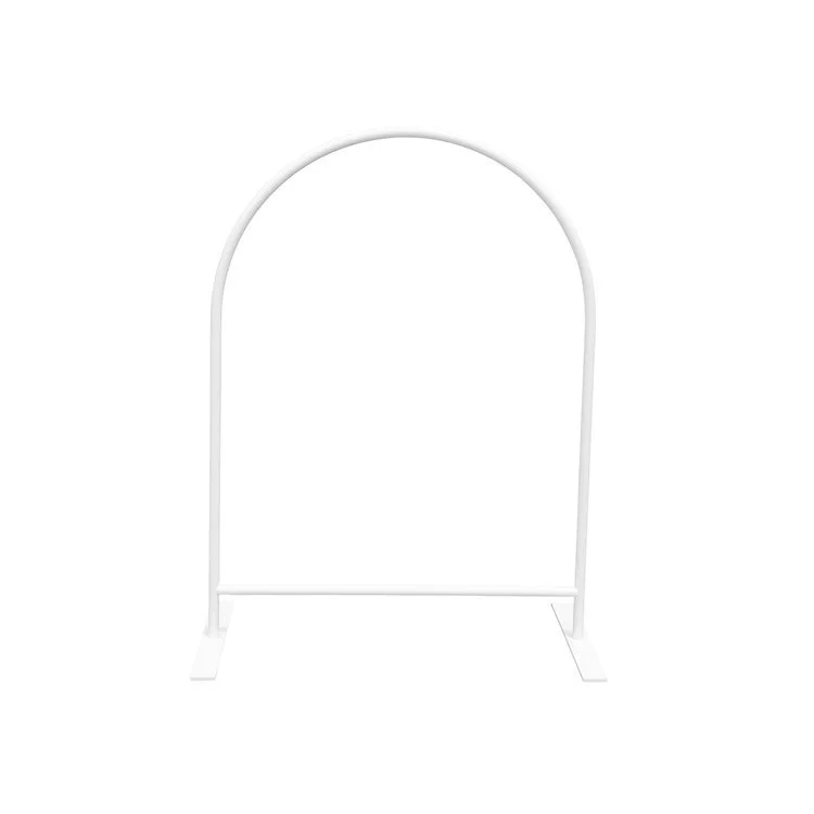 Simple Curved White Signholder - Short