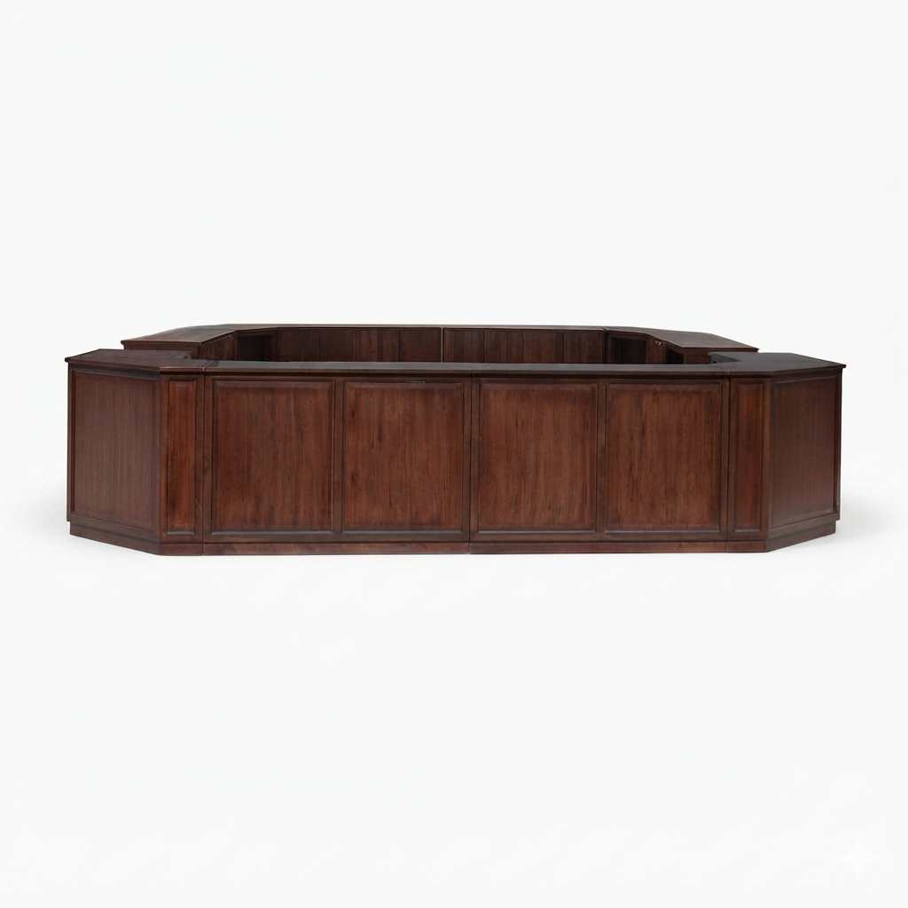 Wooden Oval Bar