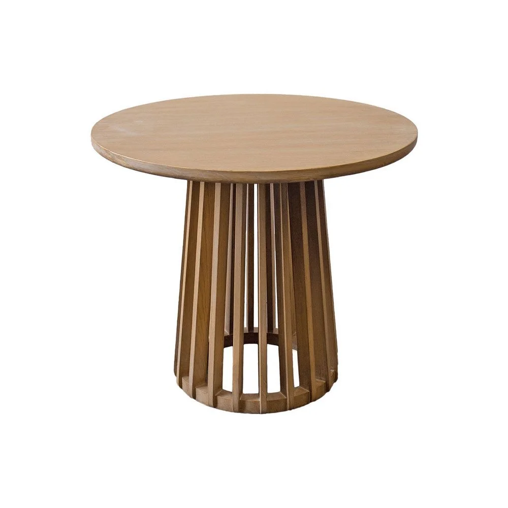 Natural Spindle Cafe Table — Flock Events | Event & Wedding Furniture Hire