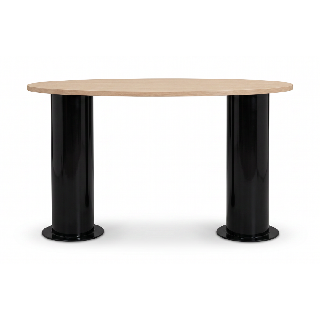 Lunar Long Bar Leaner - Black/Oak
