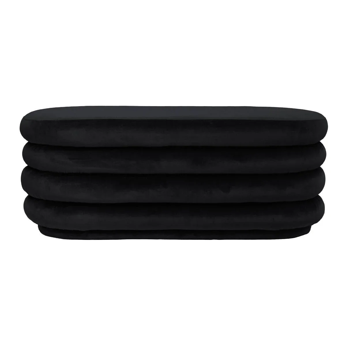 Black Bale Ottoman (Oval)