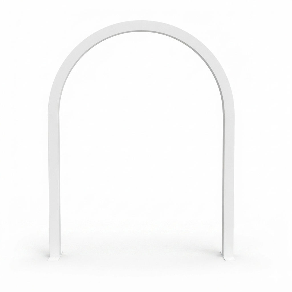 SOLID ARCHED ARCH - WHITE