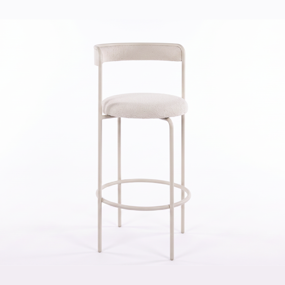Cleo Bar Stool - Champagne Velvet