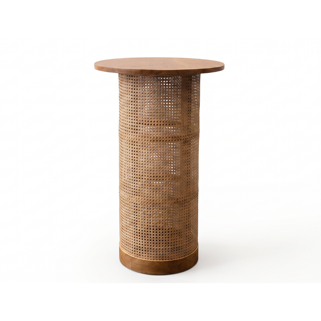 Natural Rattan Bar Leaner