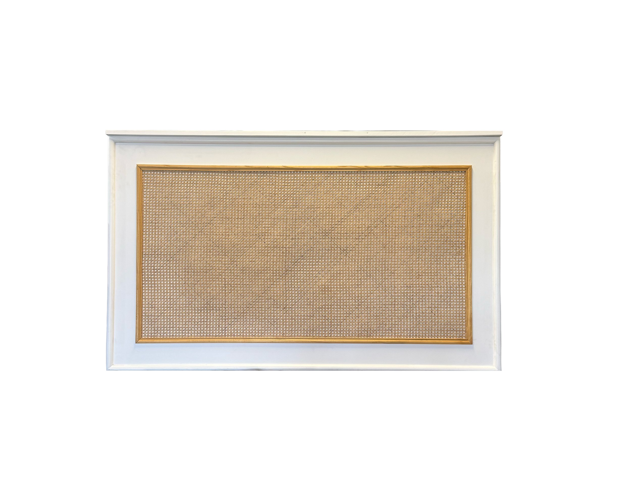 White Rattan Panel Bar