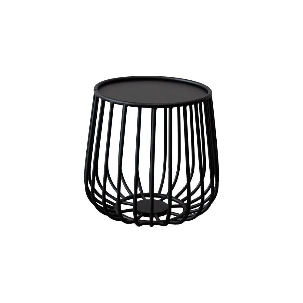 Black Wire Side Table