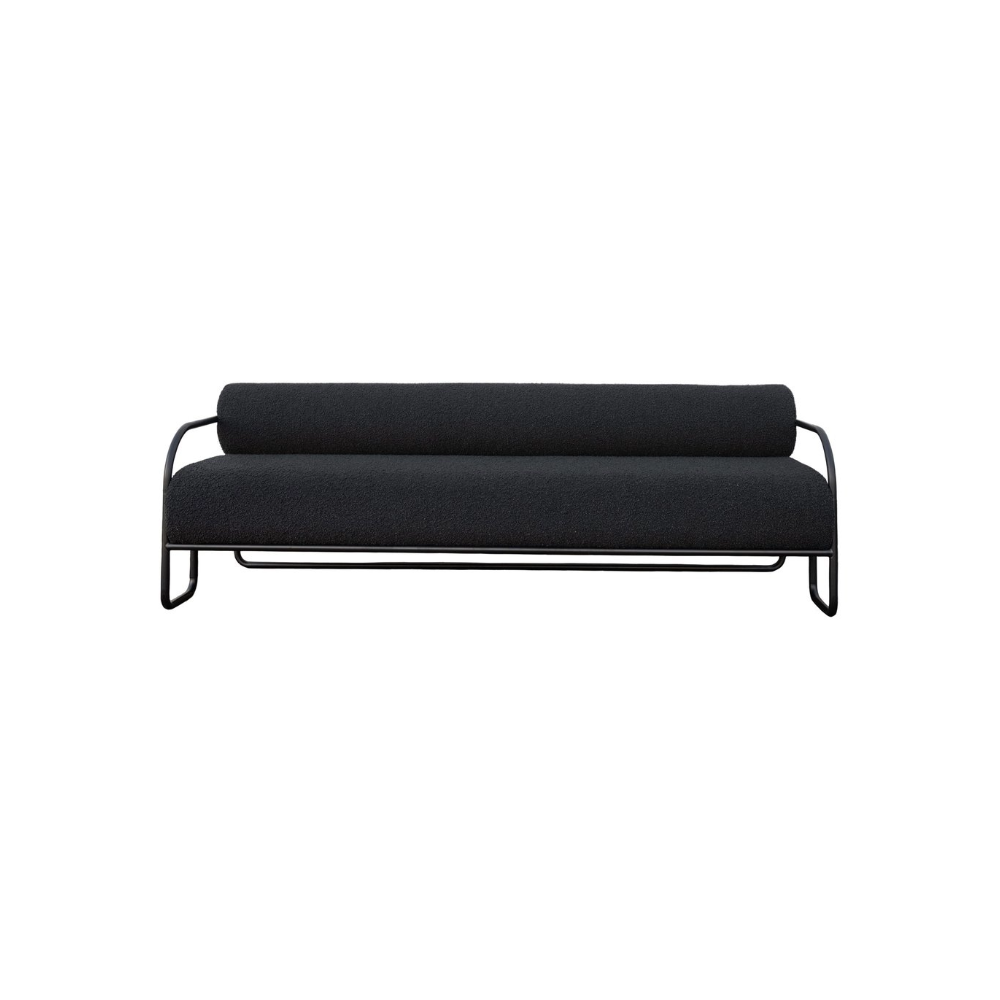 Swede Sofa - Black Bouclé