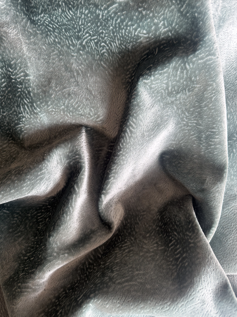 Seafoam Velvet Drape Backdrop