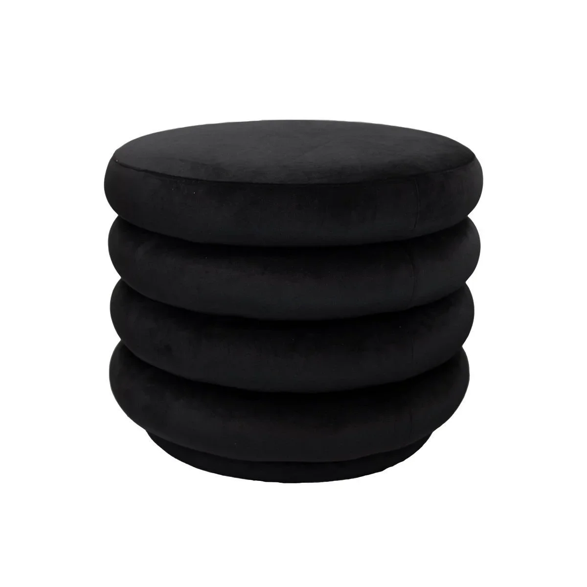 Black Bale Ottoman (Round)