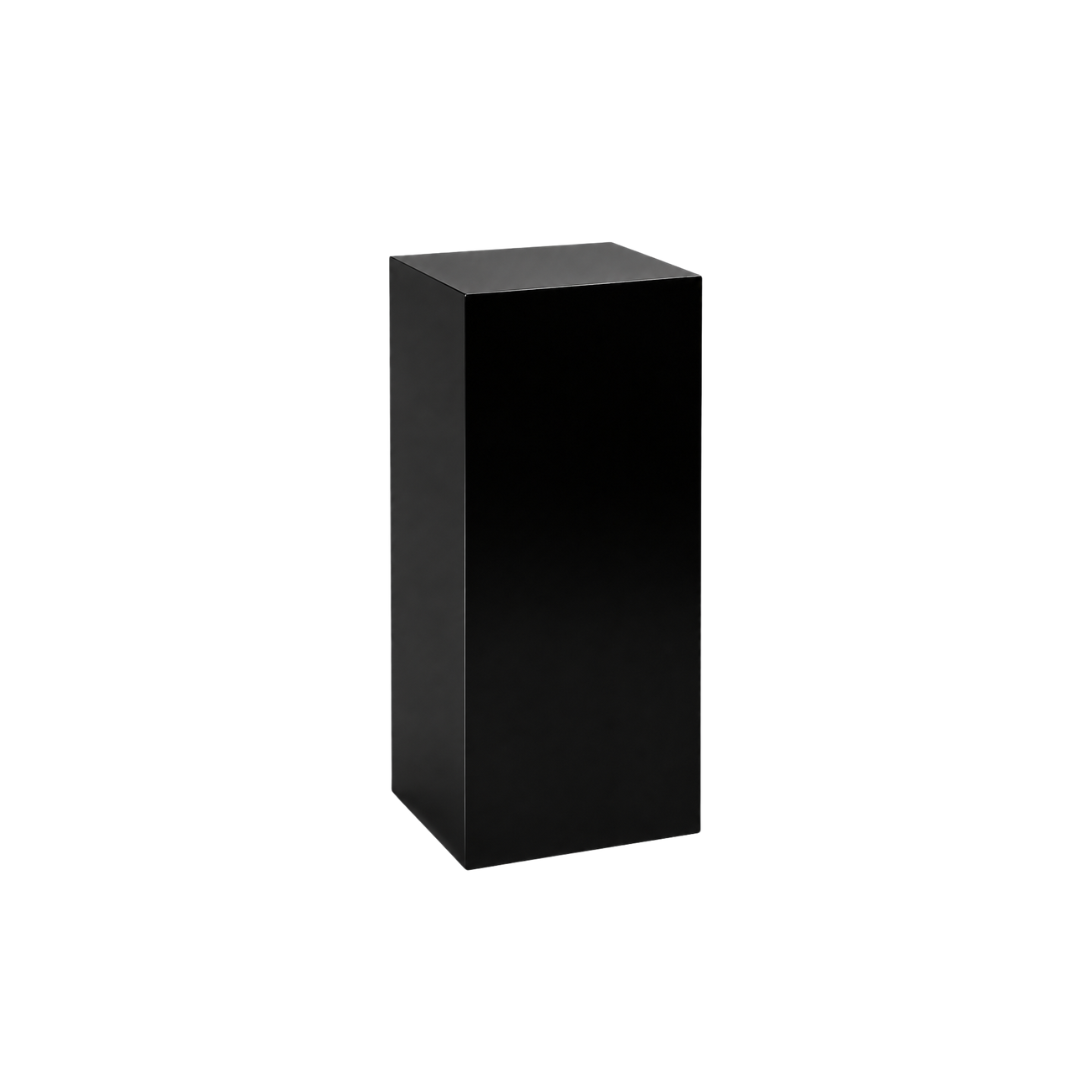 Medium Black Square Acrylic Plinth