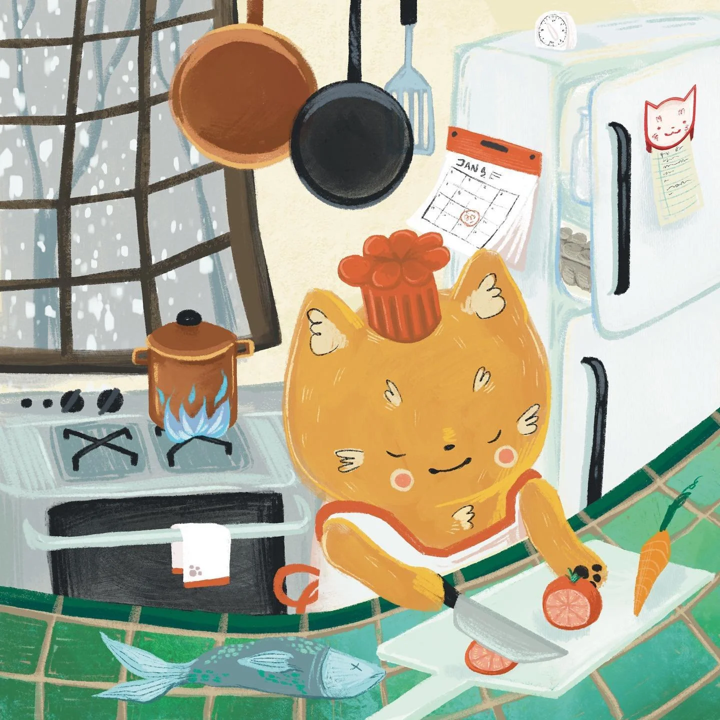 Cooking up something good for May 4th! Join us for Illustration portfolio night in the DMC 🤩 5:30-8:00
-
-
-
#cat #kittychef #illustration #childrensbooks #kitchen #cafe #portfolio #orangecat #cooking #chat #cuisine