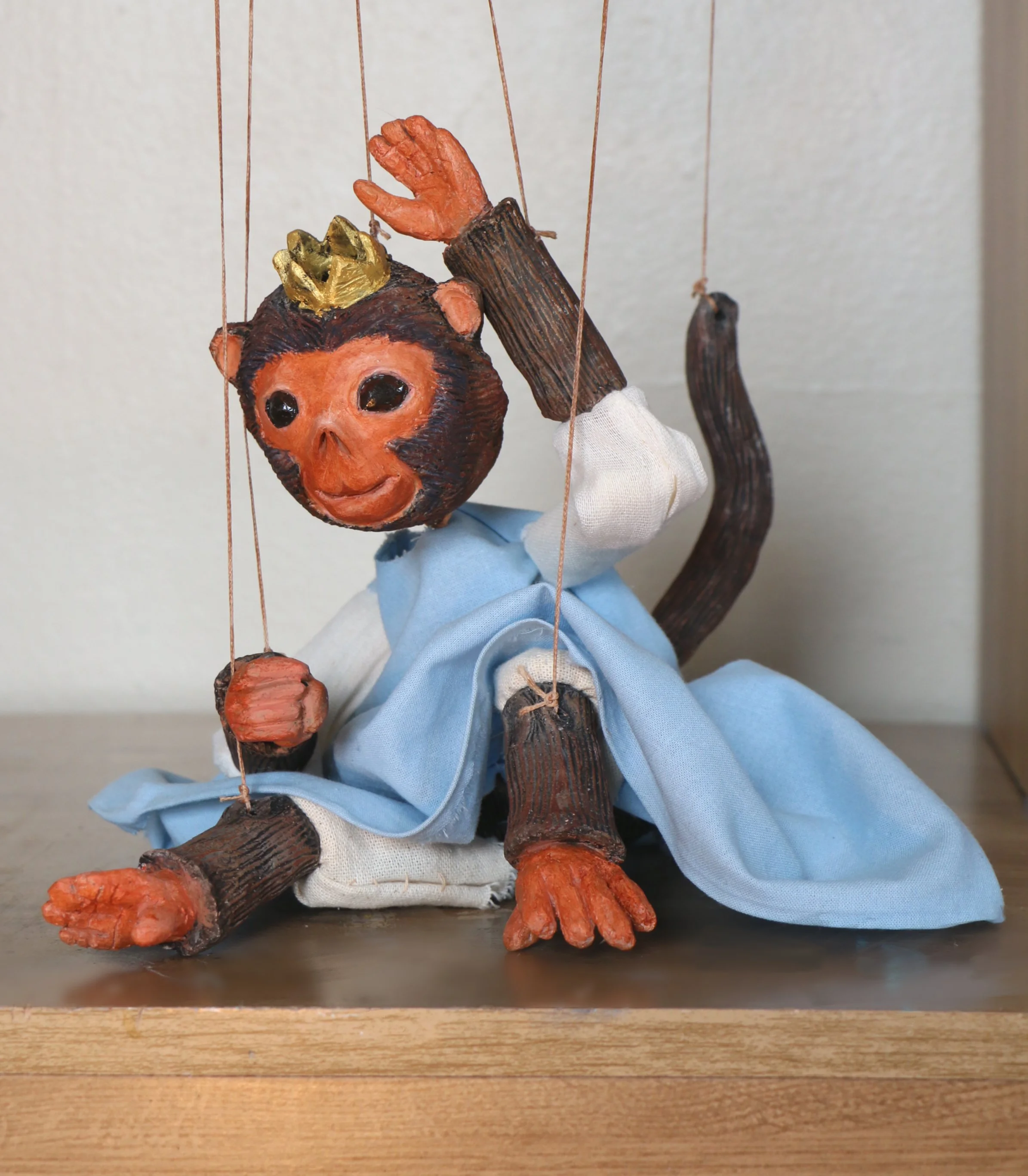 a monkey puppet