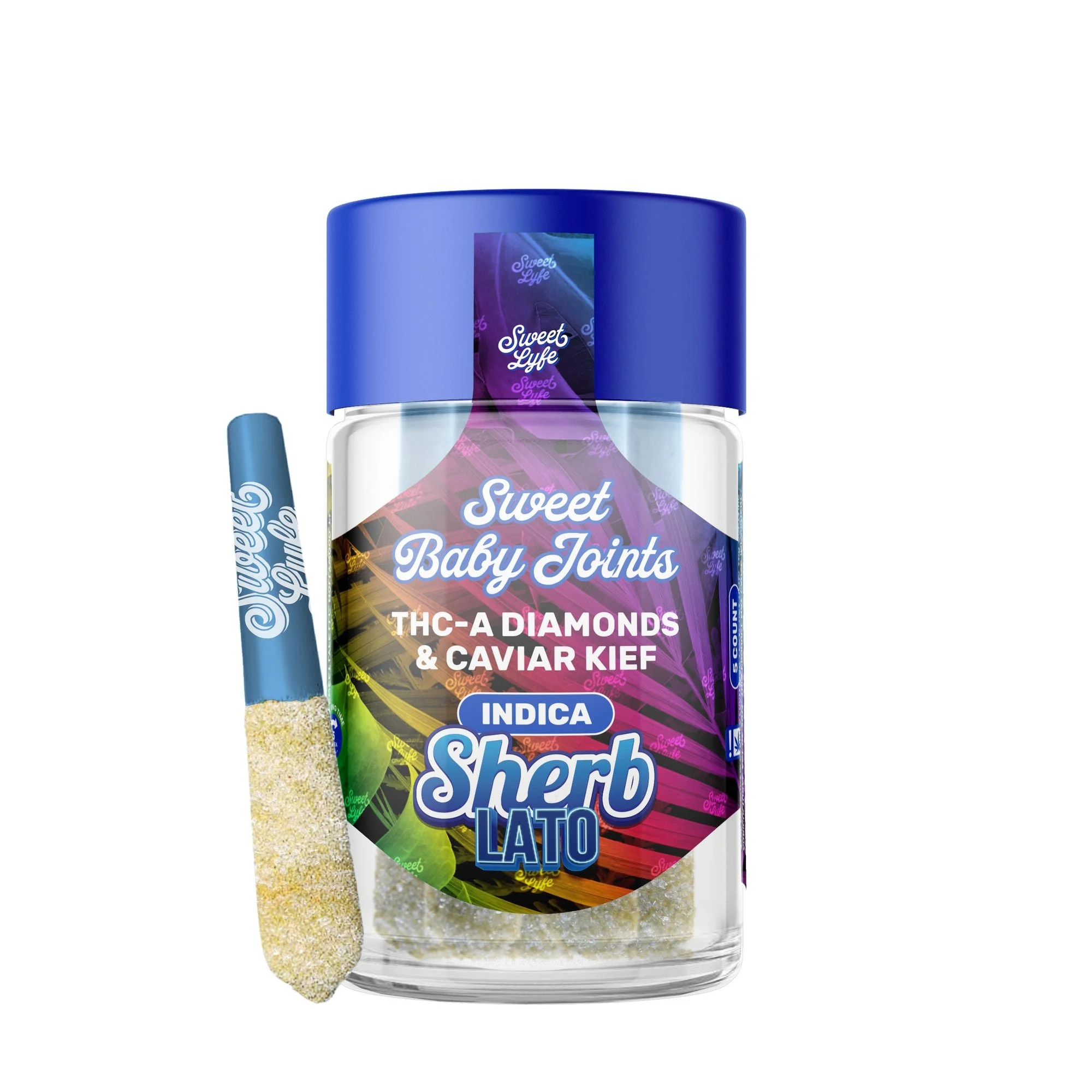 Sherblato - Sweet Baby Joints  -THC-A Diamonds & Caviar Kief - Sativa