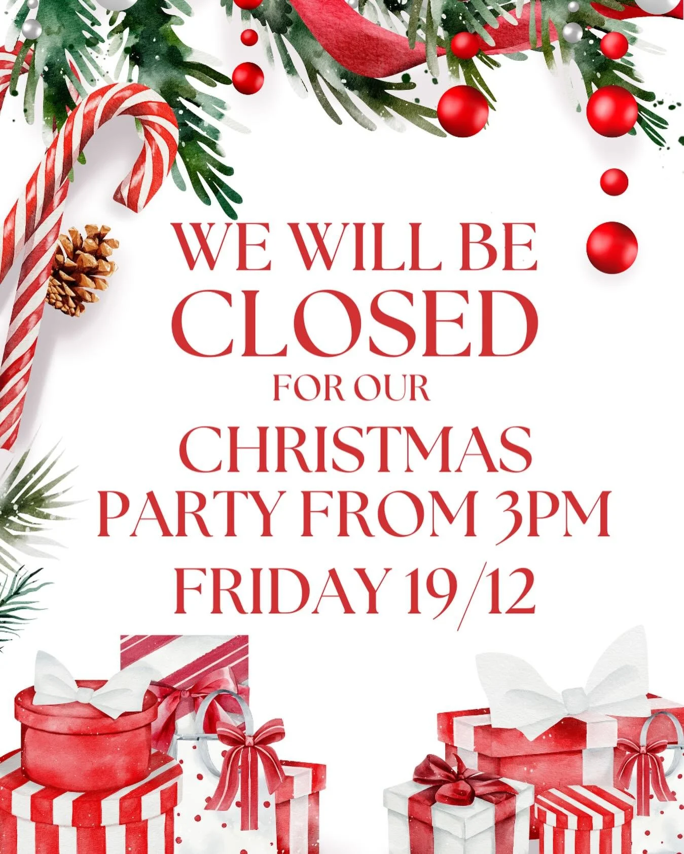 🎄🐾 **Paws, treats &amp; festive cheer!** 🐾🎄

We&rsquo;ll be **closing from 3pm on Friday 19/12** while the Vet in the Hills crew swaps scrubs for sparkles and celebrates our Christmas party 🥂✨

Thank you for your understanding and for being part