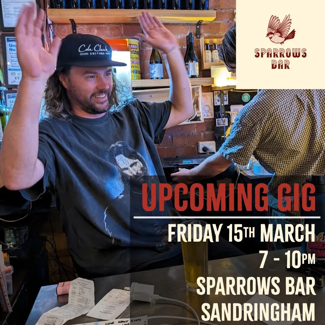 🙌 Hands up who's coming to @sparrows_bar this Friday! 🙌
We are back again from 7pm

Sparrows is a fantastic local spot to catch up with mates and has been an incredible venue for us over the last 12 months. 
So stop in for one (or ten), served by t