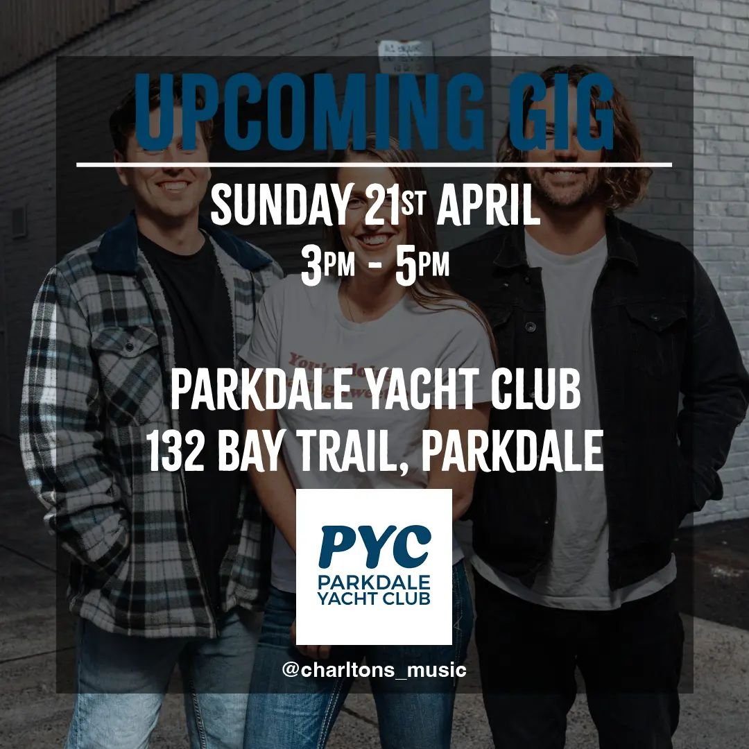 Upcoming Gig!

Back at the old faithful, @parkdaleyachtclubevents this coming Sunday, 21st ⛵⛱️
We'll also be live streaming our gig if you can't make it - stay tuned for more details on the day!