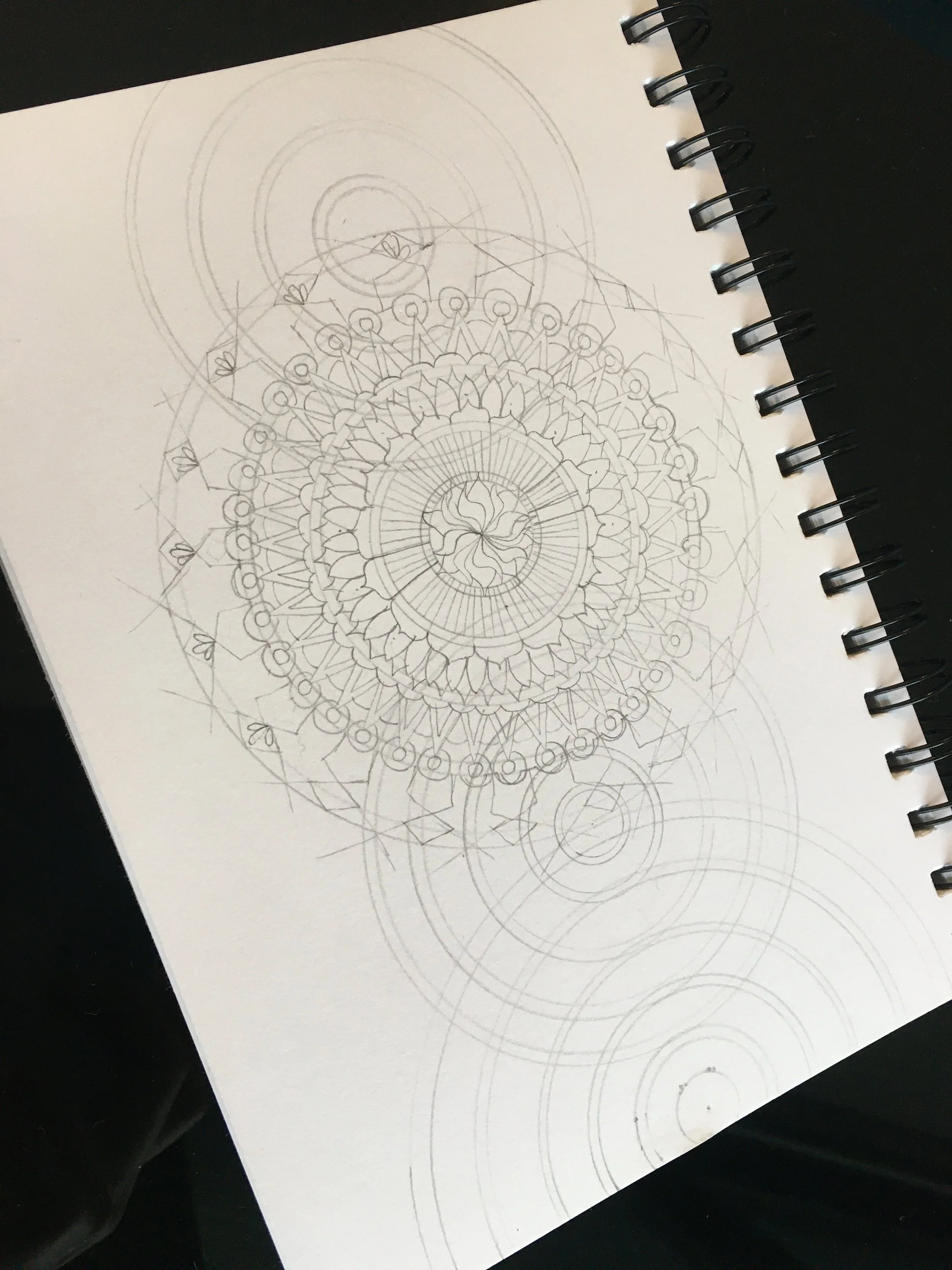 Step 2 - Pencil draft