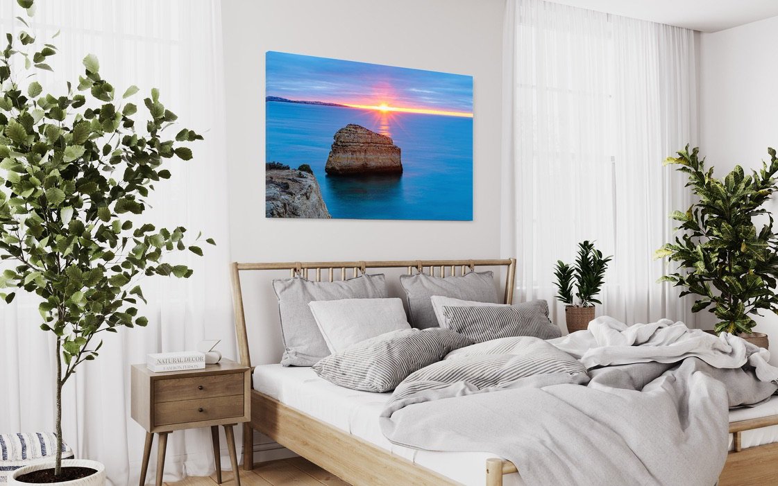 Portuguese sunrise off the Algarve coast in Portugal Bedroom Side View.jpg