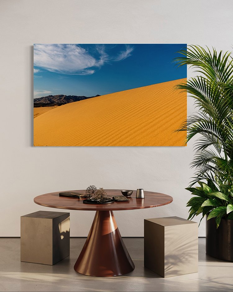 Sand Dunes Canvas Wall Art Over Table.jpg