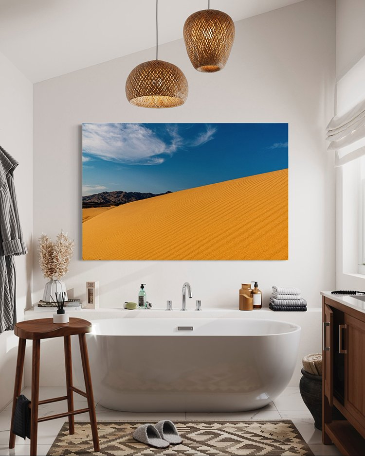 Sand Dunes Photo over Bath Tub.jpg